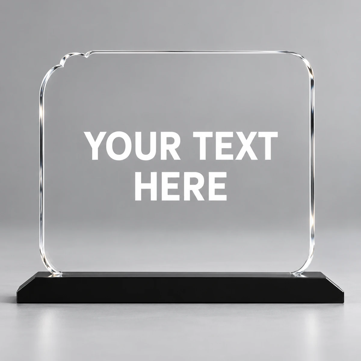 Rounded Acrylic Plaque Trophy